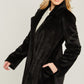 Woven Solid Teddy Collar Coat