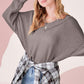 Holly Waffle Knit Top