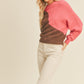 Wendy Color Block Crewneck Sweater