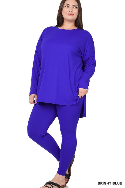 Erica Plus Brushed Microfiber Loungewear Set