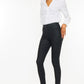 High Rise Black Coated Ankle Skinny Jean