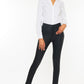 High Rise Black Coated Ankle Skinny Jean