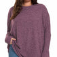 Presley Plus Brushed Melange Hacci Oversized Sweater