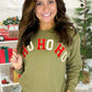 Ho Ho Ho Chenille Sweatshirt