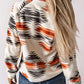 Western Aztec Snap Buttoned Fleece Jacket