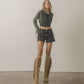 OASIS SOCIETY OUT WEST - Knee-High Fringe Boots