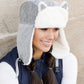 Kitten Ear Trapper Hat