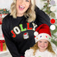 Jolly Santa Ideal Chenille Sweatshirt