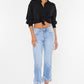 High Rise Crop Bootcut Denim Pants