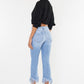 High Rise Crop Bootcut Denim Pants