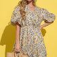 And The Why Full Size Floral Surplice Puff Sleeve Dress