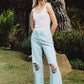 90"s Vintage Crop Flare Jeans