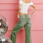 Distressed Vintage Washed Wide Leg Pants