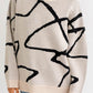 Abstract Pattern Oversized Sweater Top