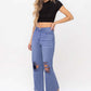 90"s Vintage Crop Flare Jeans