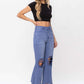 90"s Vintage Crop Flare Jeans