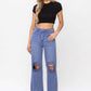 90"s Vintage Crop Flare Jeans