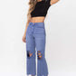 90"s Vintage Crop Flare Jeans