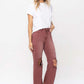 90's Vintage High Rise Crop Flare Jeans