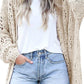 Crochet Dolman Knit Sleeve Cardigan