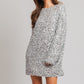 Long Sleeve Sequin Mini Dress