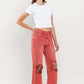 90s Vintage Crop Flare Jeans