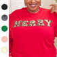 Leopard Ideal Chenille Merry Long Sleeve T-Shirt