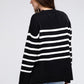 Melanie Ribbed Hem Stripe Sweater