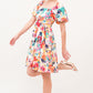 And The Why Square Neck Puff Sleeve Floral Dress