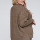 Plus Brushed Melange Drop Shoulder Sweater