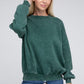 Acid Wash Fleece Oversized Pullover