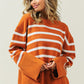 Melanie Ribbed Hem Stripe Sweater