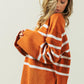 Melanie Ribbed Hem Stripe Sweater