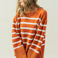 Melanie Ribbed Hem Stripe Sweater