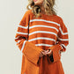 Melanie Ribbed Hem Stripe Sweater