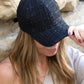 Tweed Sparkle Ball Cap