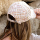 Tweed Sparkle Ball Cap