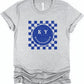 KY Smile Checkered Graphic State Tee