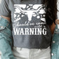 Western Cow Animal Warning Graphic T Shirts