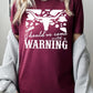 Western Cow Animal Warning Graphic T Shirts