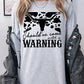 Western Cow Animal Warning Graphic T Shirts