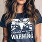 Western Cow Animal Warning Graphic T Shirts