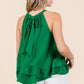 Plus Ruffle Trim Sleeveless Blouse