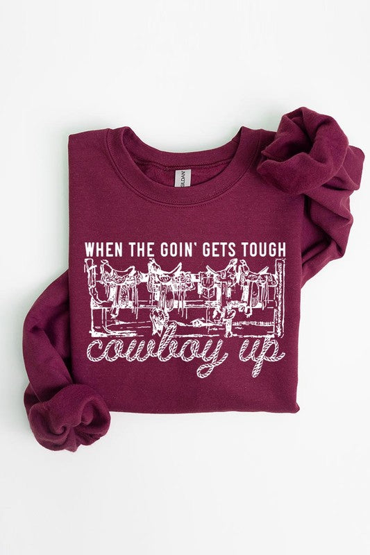 Cowboys Western Saddle Graphic Fleece Sweatshirts