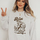 Actin Up Cowgirl Graphic Crew Sweatshirt