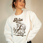 Actin Up Cowgirl Graphic Crew Sweatshirt