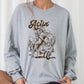 Actin Up Cowgirl Graphic Crew Sweatshirt