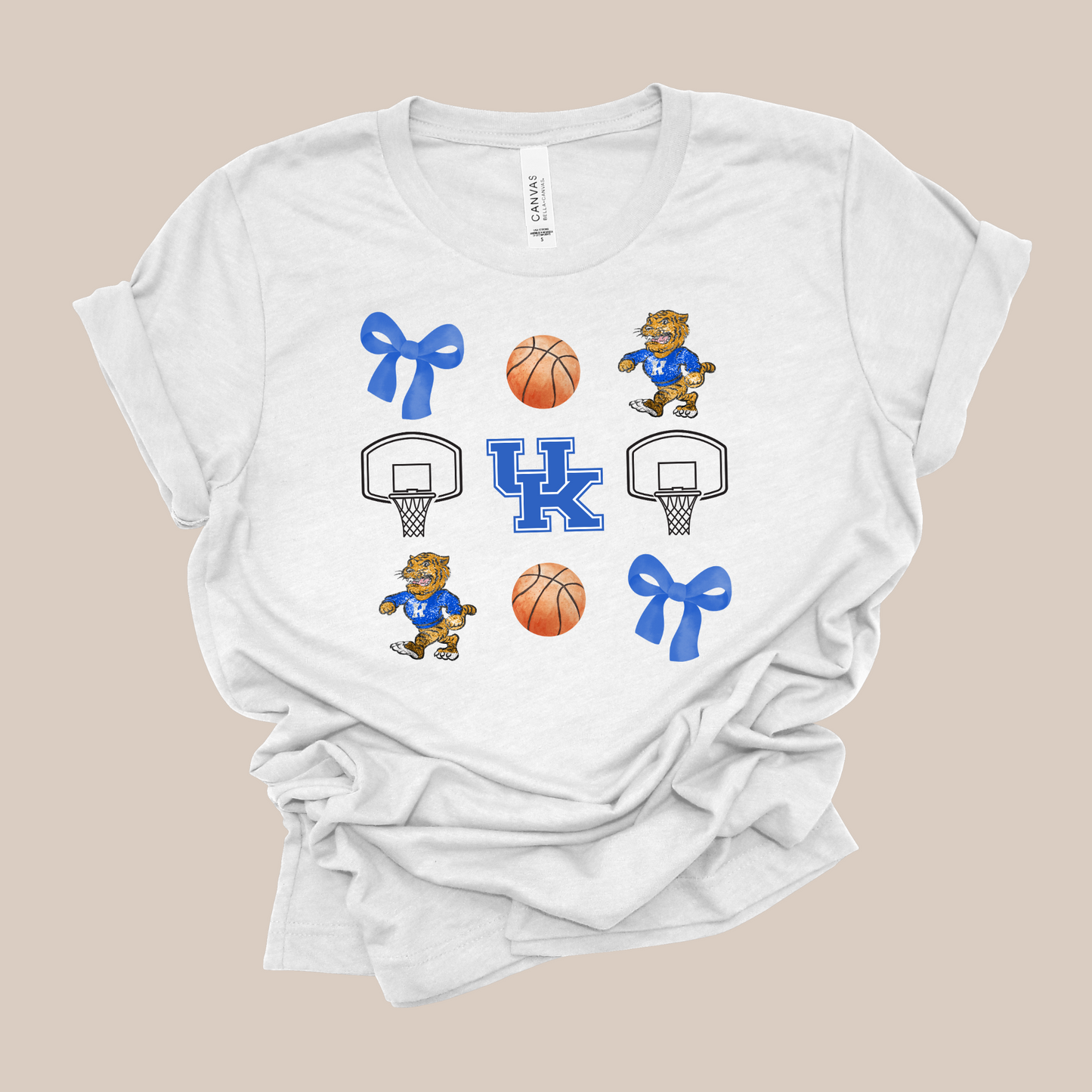 Kentucky Wildcats Basketball n Bows Tee