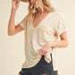 Zoie V-Neck Short Sleeve Top