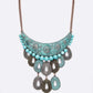 Mix Texture Western Statement Necklace Set